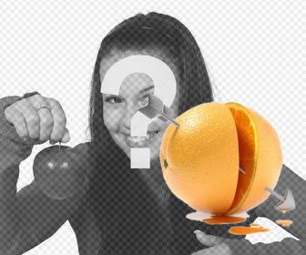 effet photo pour ajouter une orange avec une fleche damour sur autocollant vos photos pour representer votre ame sœur decorez vos photos avec ce photomontage original et drole dorange avec une fleche et partager avec vos amis pour exprimer qui est votre ame soeur gratuitement