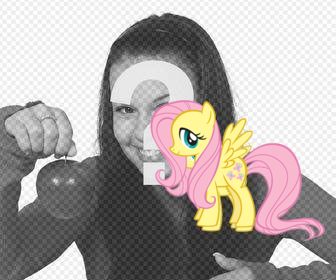 effet photo avec fluttershy pour coller un autocollant dans vos photos