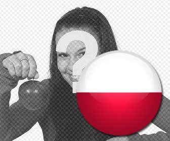 drapeau pologne pour coller vos photos