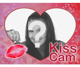 telechargez votre photo donnant un baiser quelquun cet effet original baiser cam