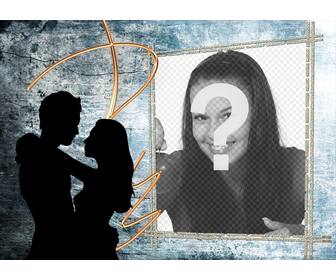 carte postale dquotamour deux amants qui peuvent modifier une photo carte personnalisee valentine