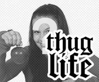 soyez virale avec cet autocollant thug life coller sur vos photos