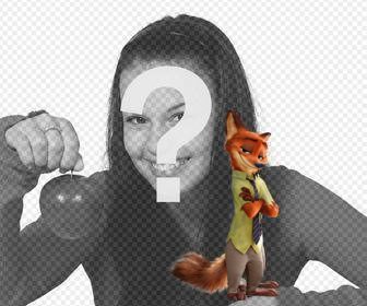 coller nick wilde le renard zootopia dans vos photos avec cet effet