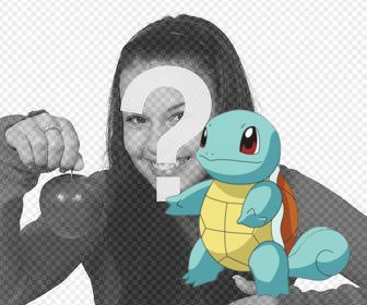 photomontage pour ajouter le pokemon squirtle dans vos photos pour