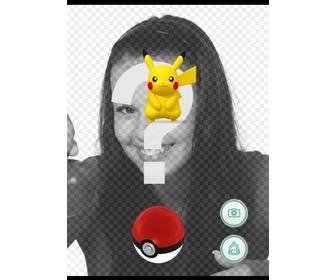 effet photo avec pikachu dapplication pokemon go pour mettre votre photo