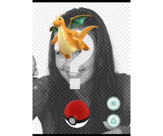 effet photo avec dragonite pokemon go ou vous pouvez ajouter une capture photo