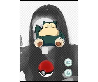 effet photo pokemon go avec snorlax pour modifier avec votre photo