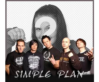 votre photo avec les membres du groupe simple plan avec ligne montage photo cet effet pour les fans bande simple plan ou vous pouvez telecharger votre photo preferee sans aucun probleme et etre avec les membres sur cette affiche vous pouvez partager ou imprimer