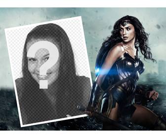 effet photo pour personnaliser avec votre photo cote nouvelle wonder woman