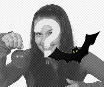 photomontage pour decorer votre photo avec une chauve-souris