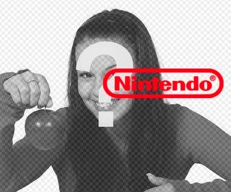 collez le logo nintendo dans votre photo telechargeant cette