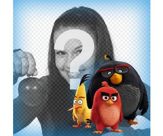 les personnages angry birds qui vous accompagnent dans vos photos avec cet effet