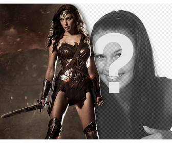 ajoutez votre photo cote nouvelle wonder woman avec cet effet ligne