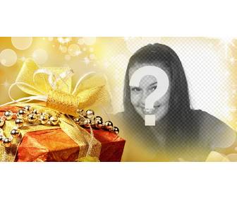 filtre noel pour mettre votre photo avec cadeau et lutiliser comme couverture