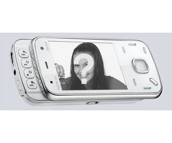 mettez votre photo dans un telephone mobile photomontages drole pour les photos
