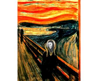 photomontage du celebre tableau munch scream