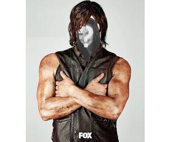 Photomontage pour mettre votre visage dans Daryl Dixon de Thewalking Dead