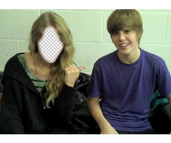 photomontage justin bieber garcon avec fille blonde mettre votre