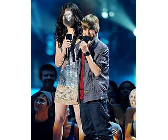 photomontage pour miranda cosgrove ligne avec justin bieber