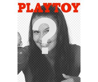 couverture magazine playtoy personnalisee avec votre photo vous pouvez ajouter un texte enregistrer ou envoyer blague vos amis par email