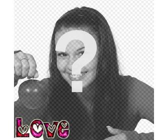 photomontage simple cette saison avec lquotamour votre image coherente dans votre visage et le mot amour des suggestions detaillees pour saint valentin