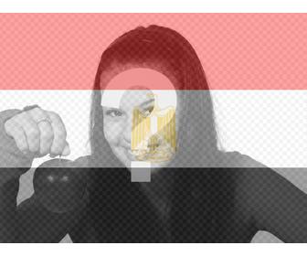 drapeau egyptien mettre dans vos photos