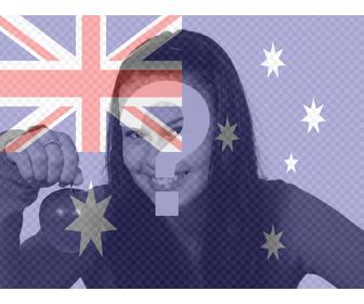 drapeau australien mettre sur votre photo ligne