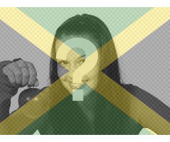 collage mettre le drapeau jamaique avec votre photo