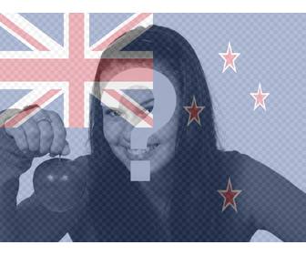 profil createur photo mettre le drapeau nouvelle-zelande avec votre photo