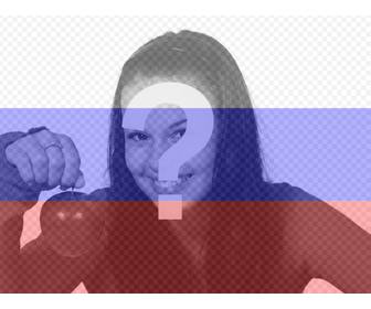 creer un photomontage ligne du drapeau russe avec votre photo
