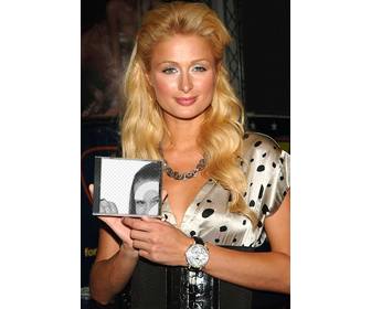 photomontage mettre votre photo sur un cd qui possede paris hilton