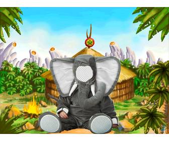montage dun costume delephant virtuel pour les enfants
