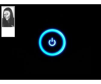 fond personnalisable pour votre compte twitter avec symbole puissance lumineuse