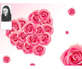 contexte twitter ou vous pouvez mettre votre photo sur le cote avec un fond roses forme coeur