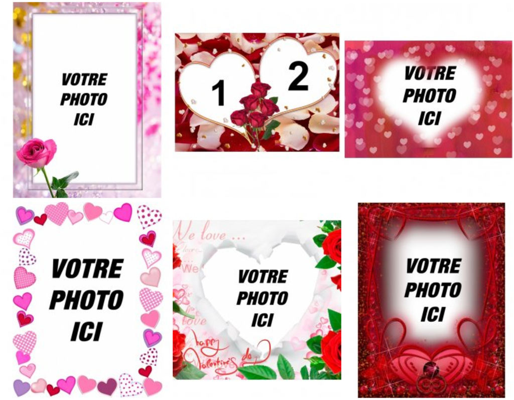 Ajouter des cadres romantiques en ligne pour vos photos