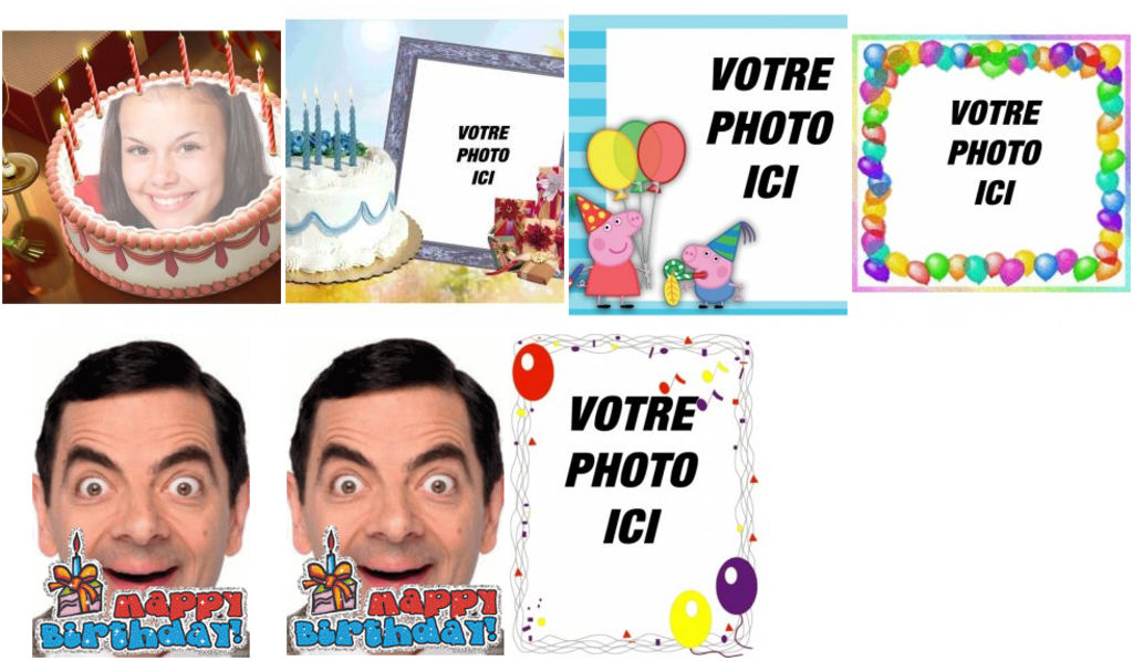 Anniversaire cartes postales pour les enfants avec vos photos