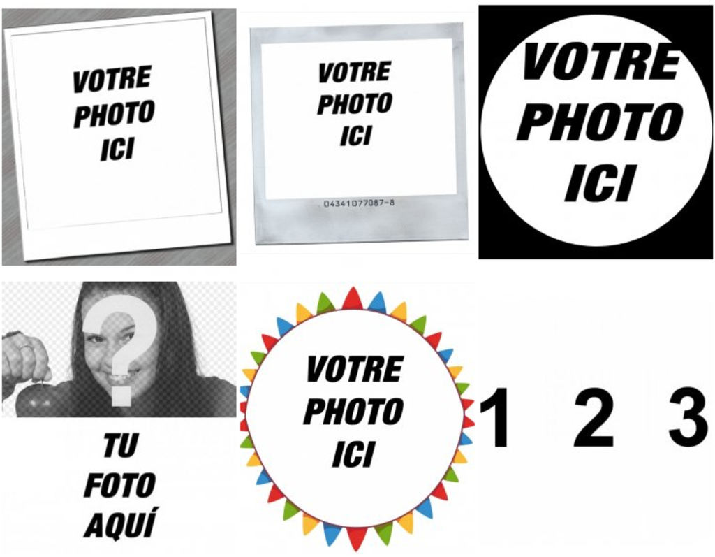 cadres éditables à ajouter à votre photo de profil en ligne