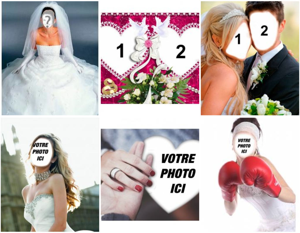 Créez des photomontages et des cartes pour les mariages