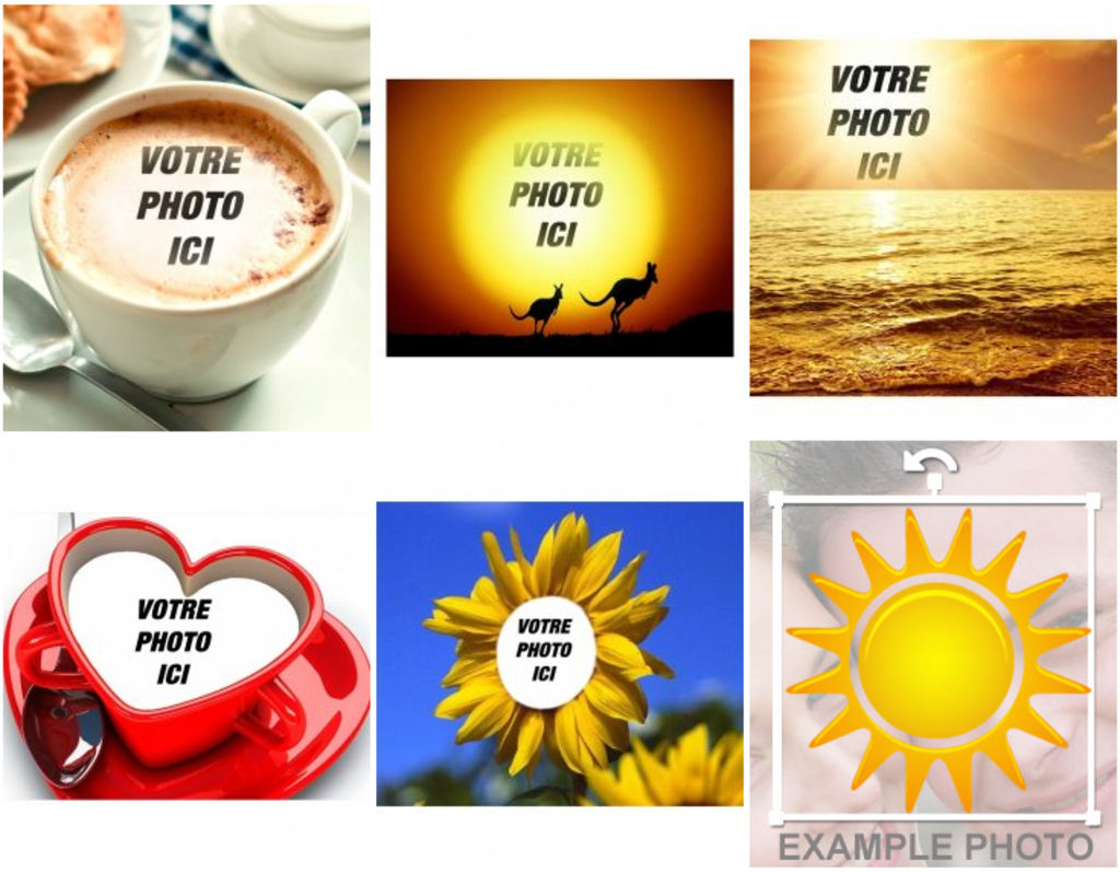 Cartes postales pour donner le bon matin avec photos.