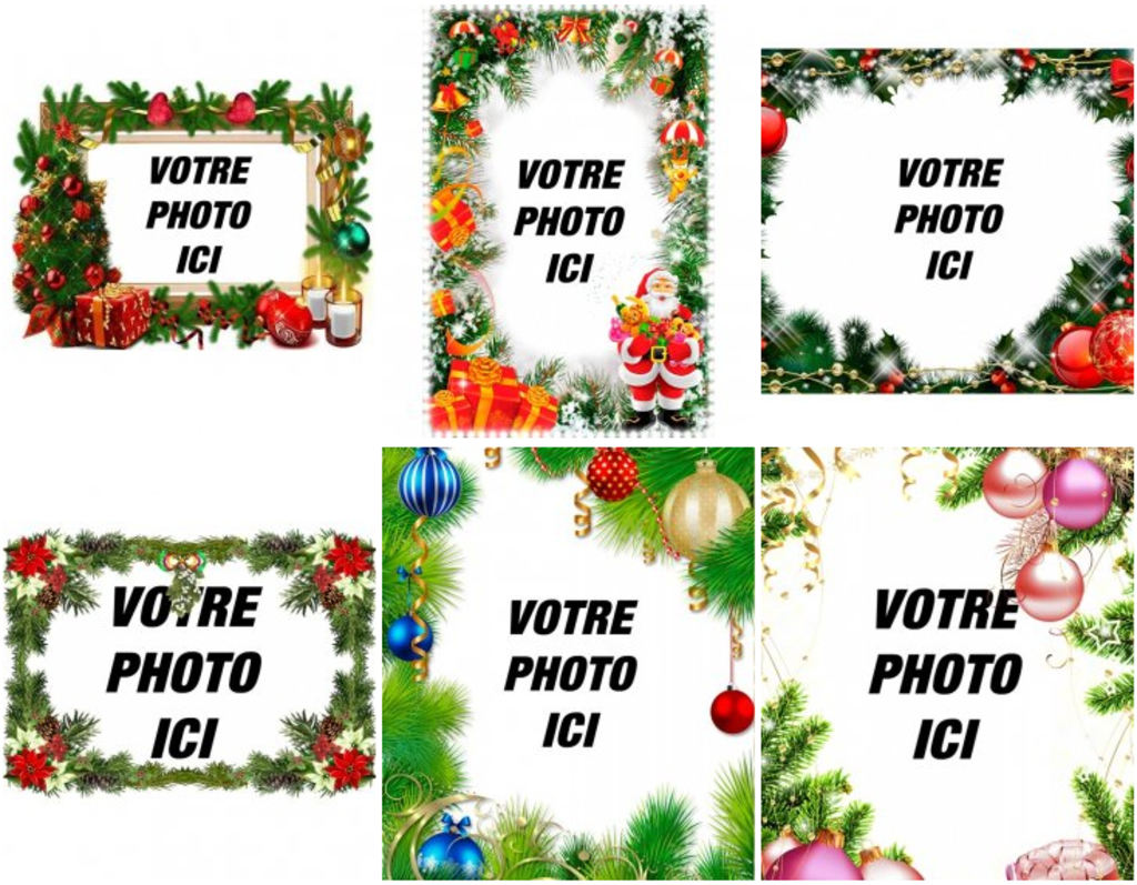 Couronnes de Noël pour décorer les photos