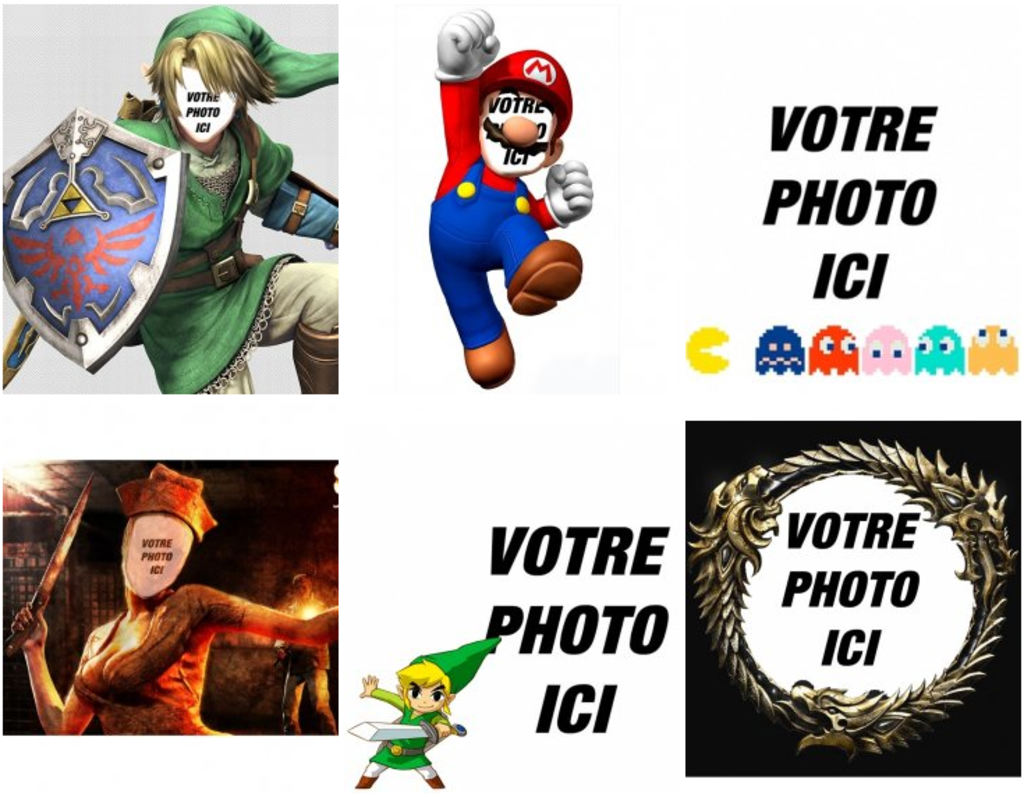 Effets, des montages, des collages et des consoles de jeux vidéo pour vos photos.