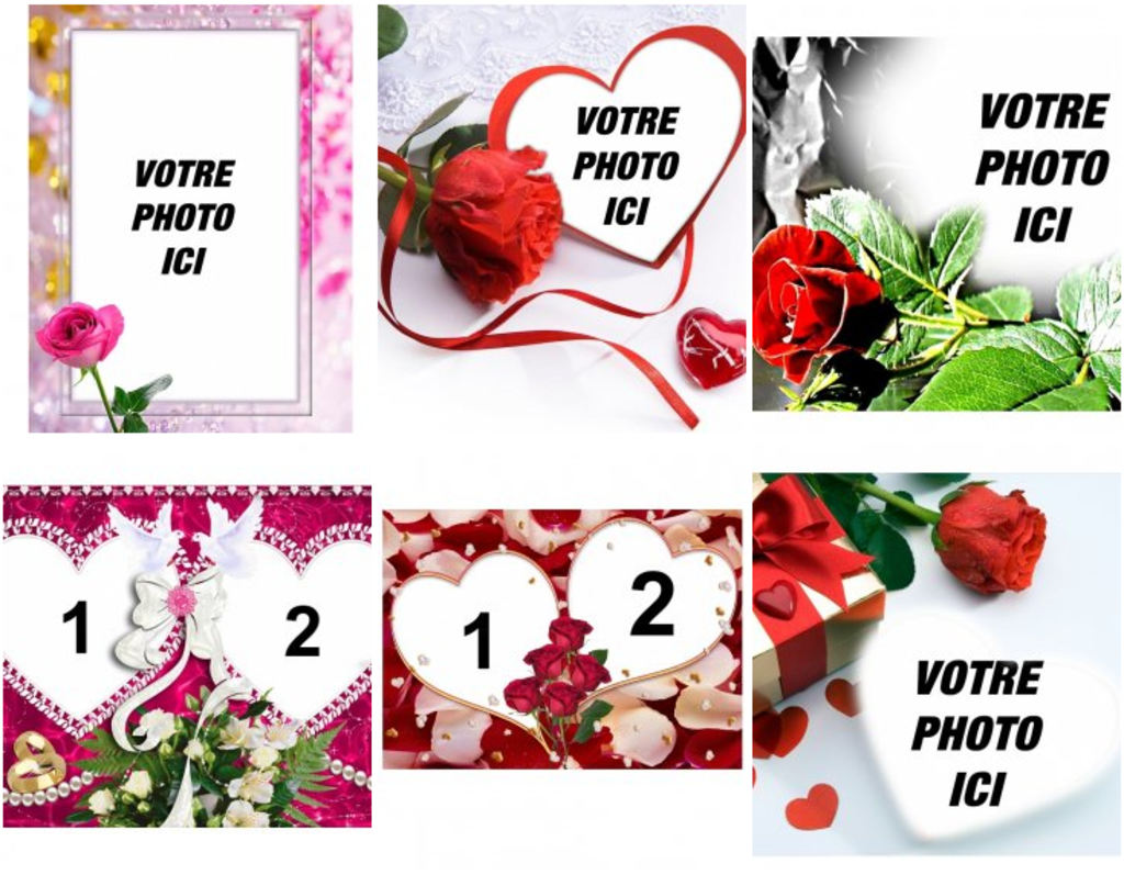 Effets et cadres photo pour la Saint-Valentin