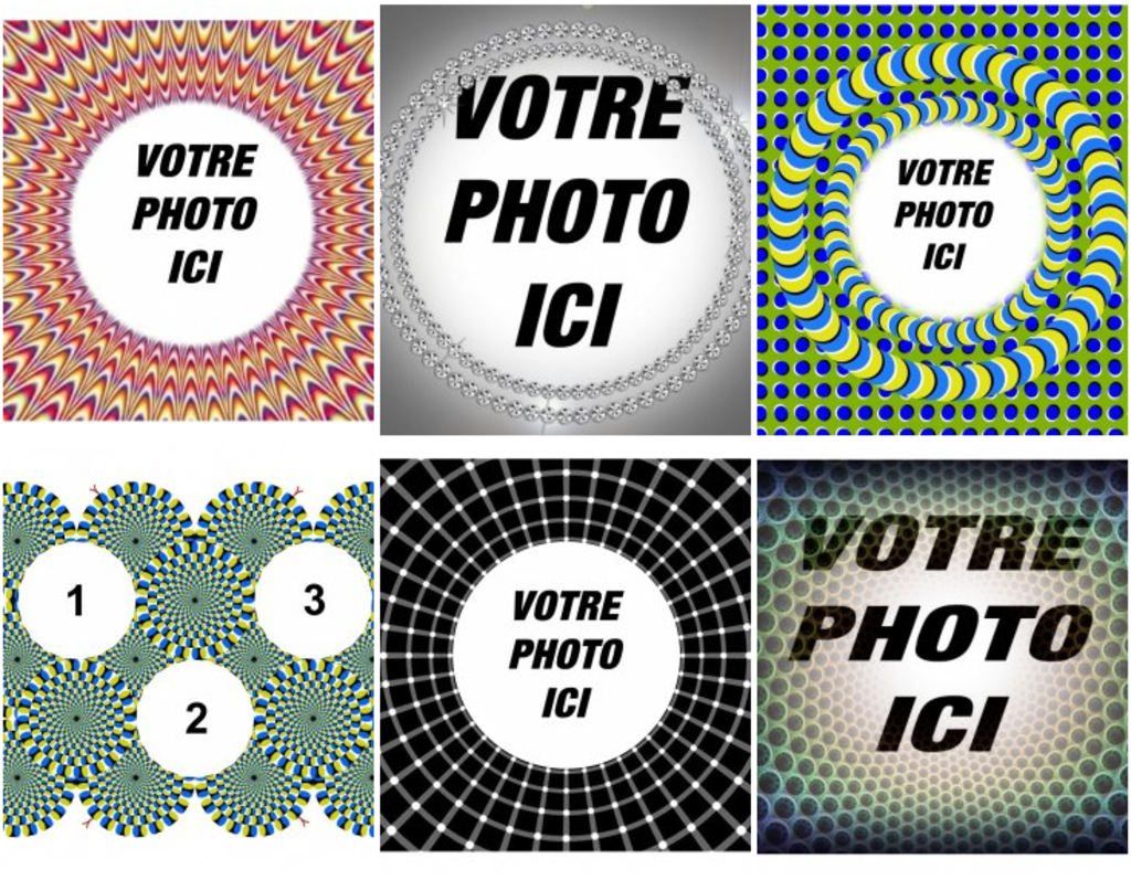 effets et des cadres des illusions d'optique photo originale