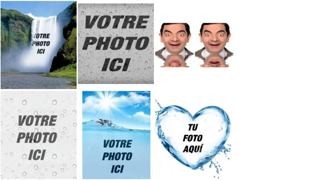 Effets de l'eau pour éditer vos photos gratuitement