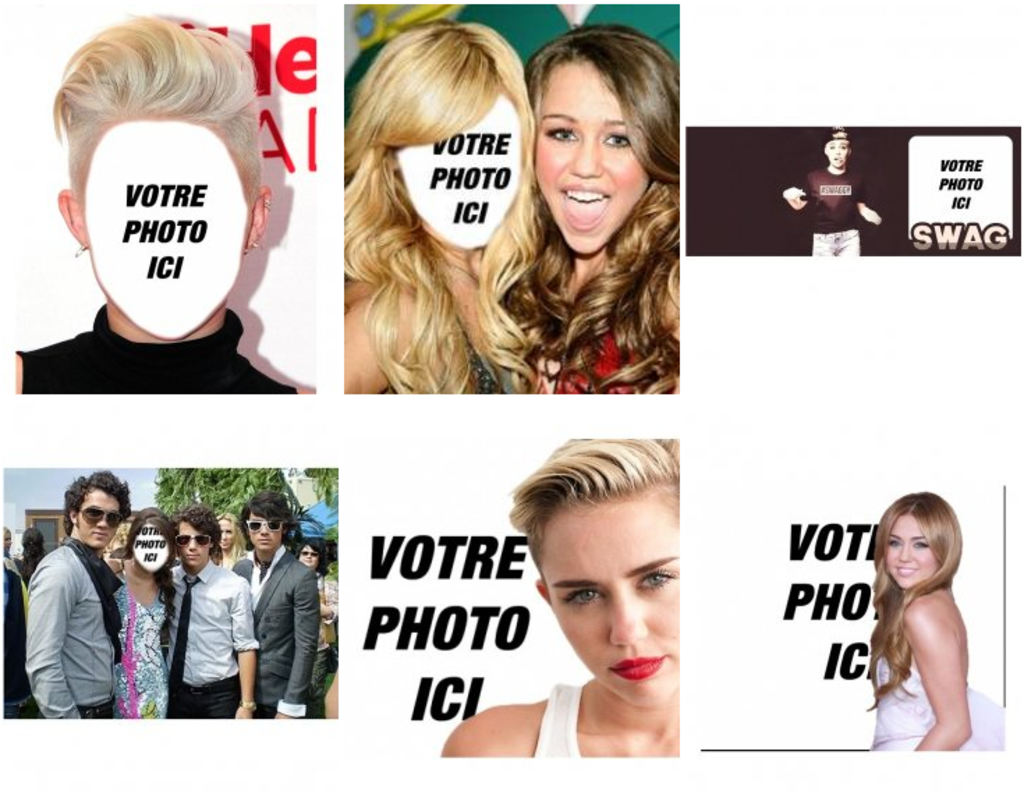 Effets photo avec l'artiste Miley Cyrus