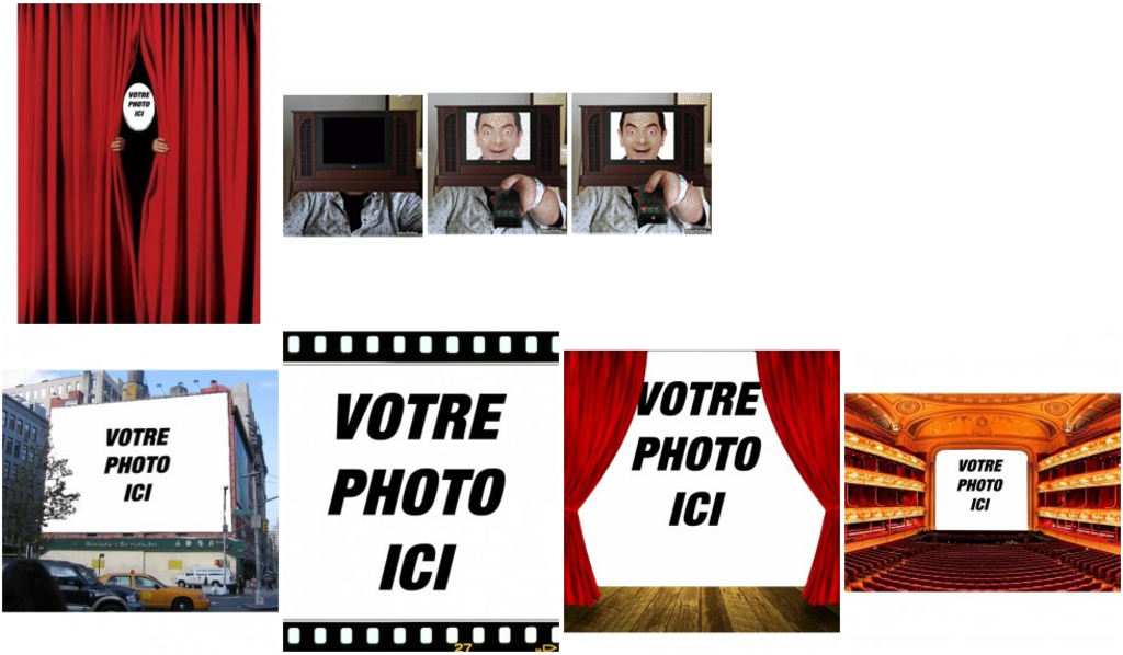 Effets photo théâtres, treatro ou des rideaux rouges pour décorer vos images.