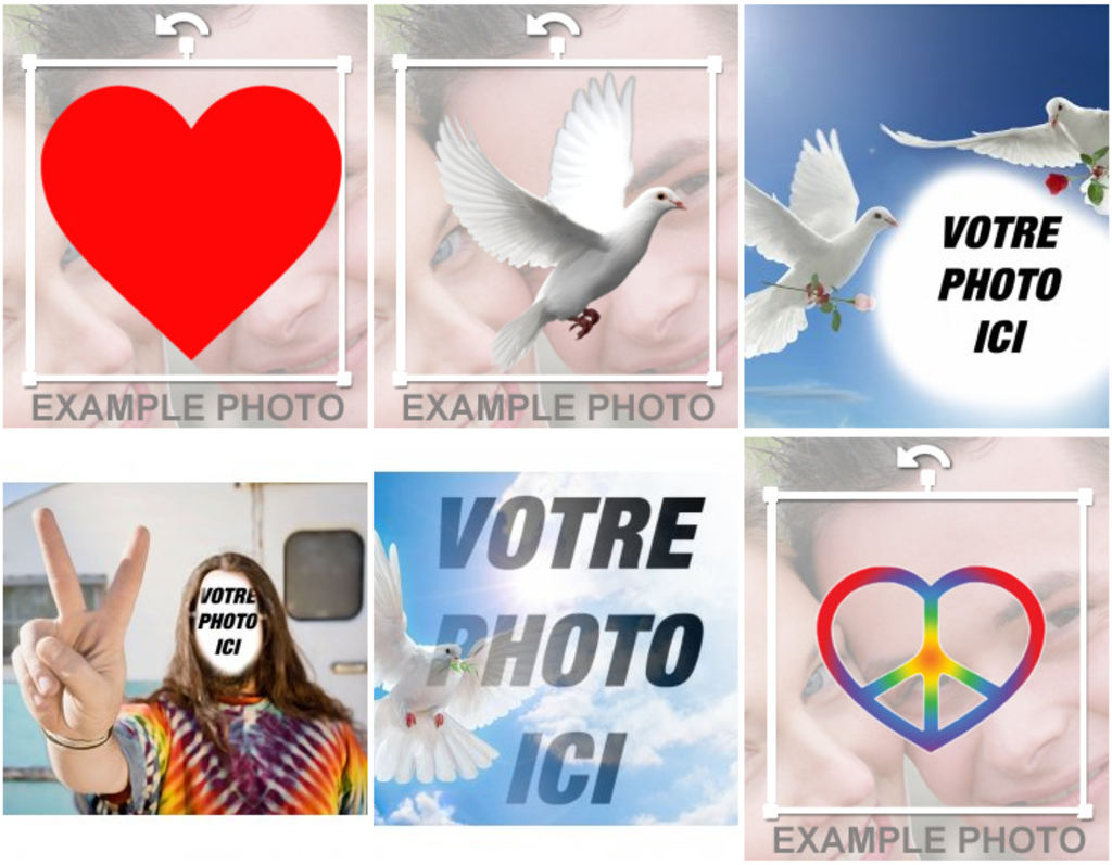 Effets photo de NO WAR pour vos photos