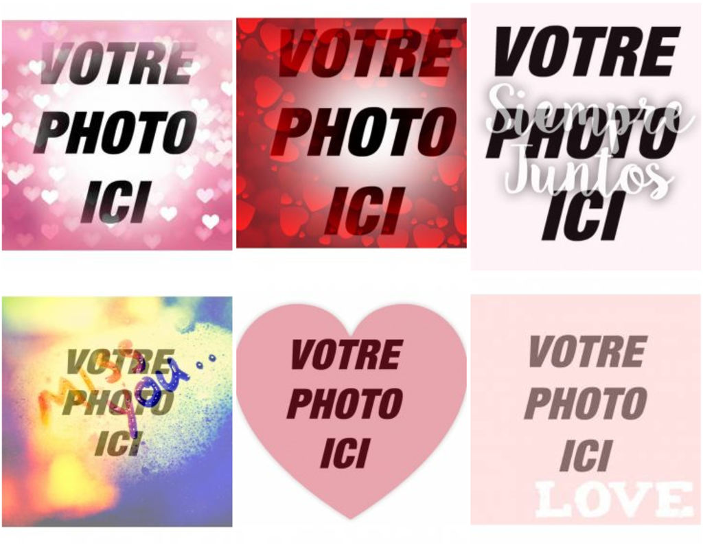 Filtres à vos photos avec des coeurs et l'amour