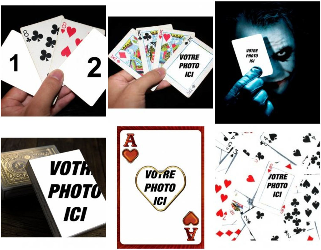 Photomontages avec des lettres de jeux pour ajouter vos photos