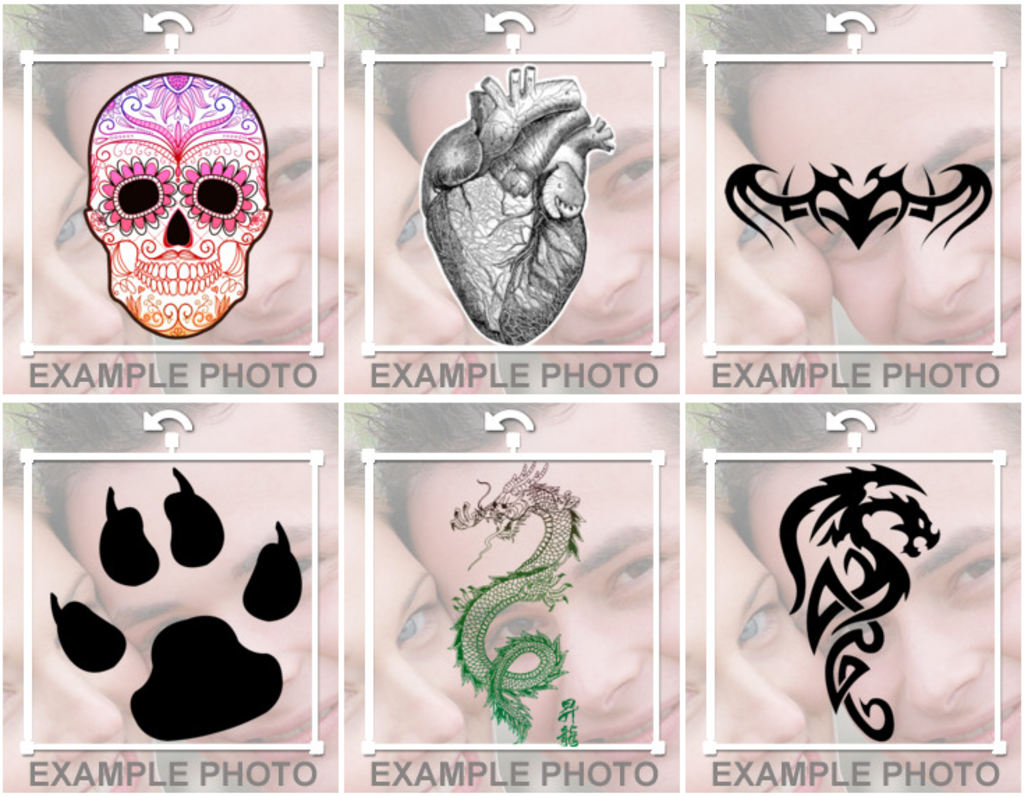 Photomontages avec des tatouages ​​de mettre vos photos ou montages sur les tatouages